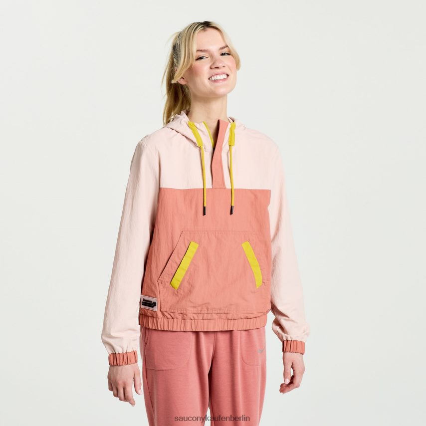 Saucony ausgeruhter Anorak Frauen Sepiarose P4B2Z0712