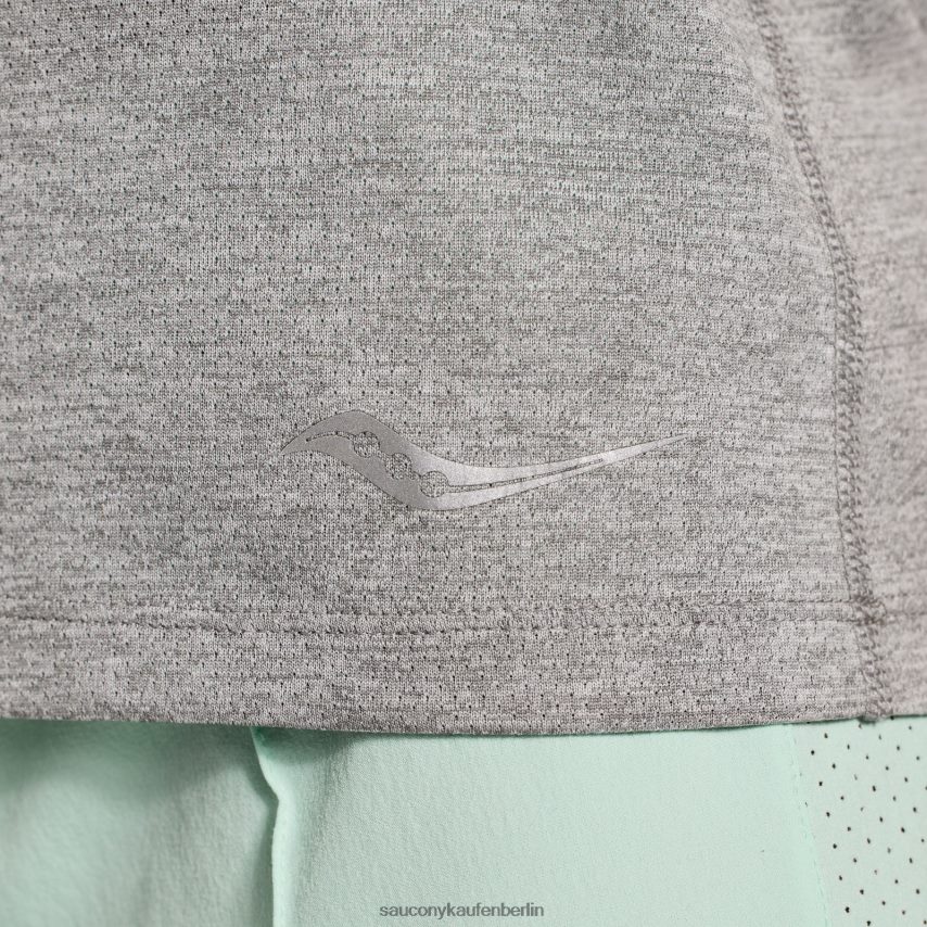 Saucony Stoppuhr-Unterhemd Frauen hellgraues Heidekraut P4B2Z0720
