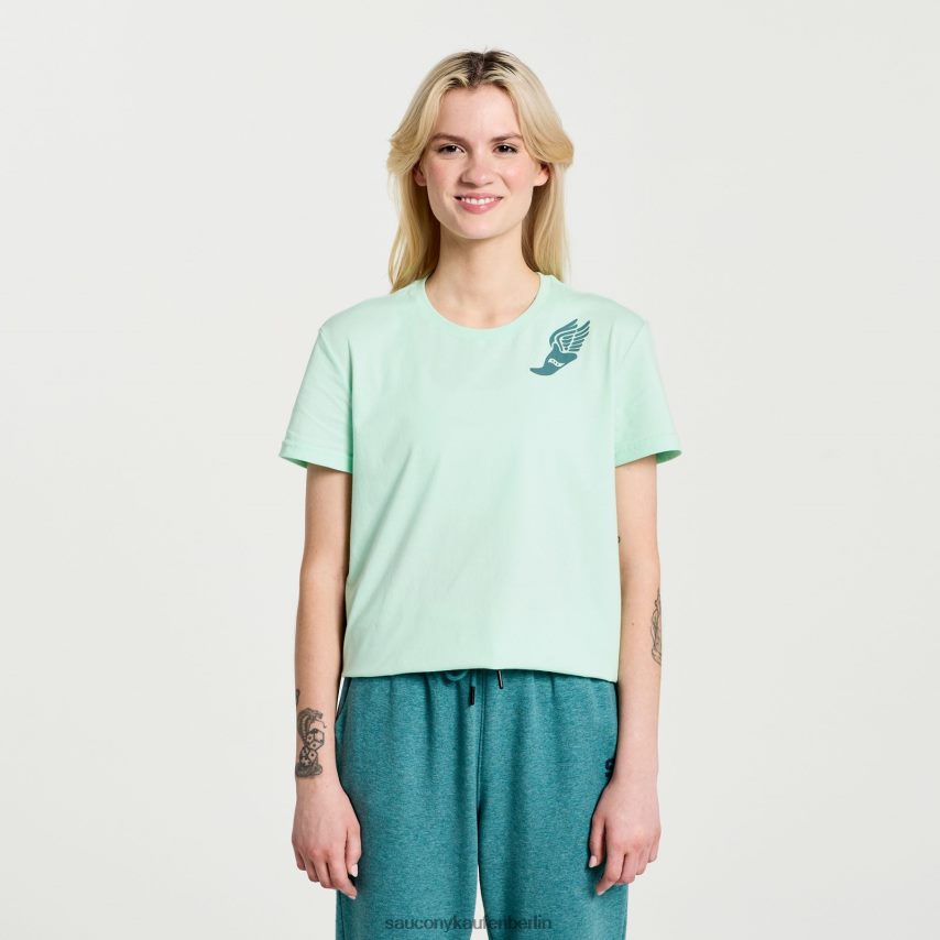 Saucony ausgeruhtes T-Shirt Frauen Atmos-Grafik P4B2Z0784