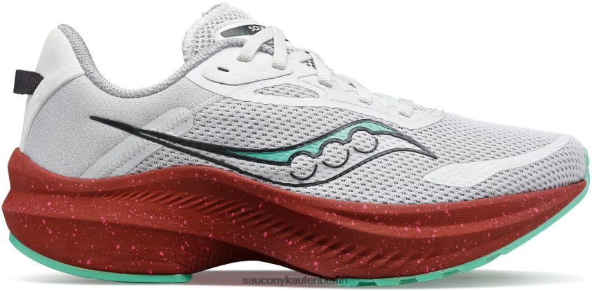 Saucony Axon 3 Frauen Nebel/Pfingstrose P4B2Z0612
