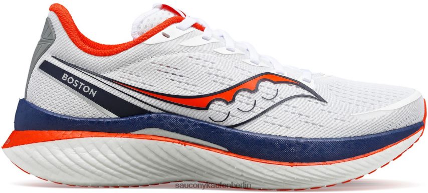 Saucony Boston Endorphin Geschwindigkeit 3 Frauen weiß/marine P4B2Z0597