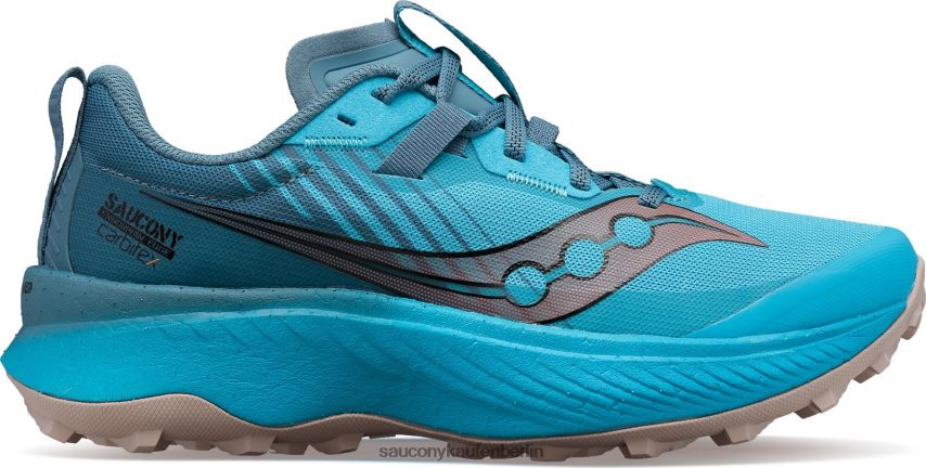 Saucony Endorphinkante Frauen Ozean/Lehm P4B2Z0574