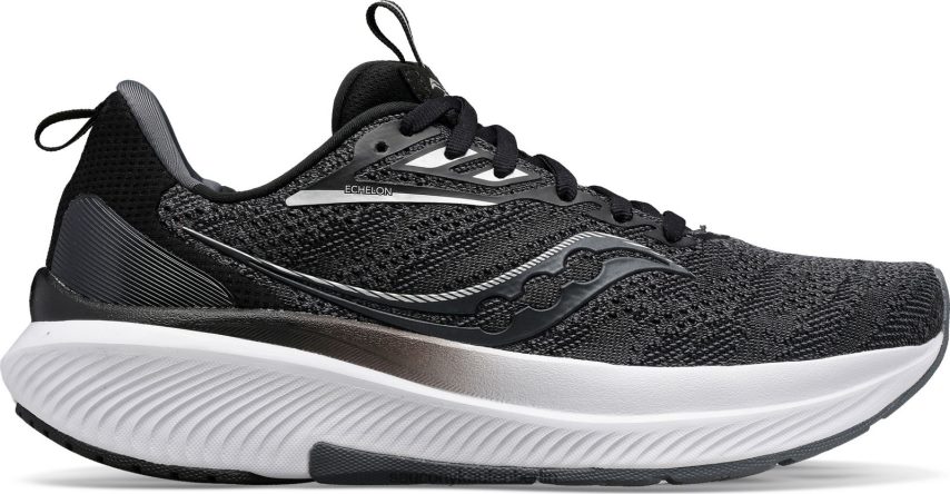 Saucony Staffel 9 extra breit Frauen Schwarz-Weiss P4B2Z0623