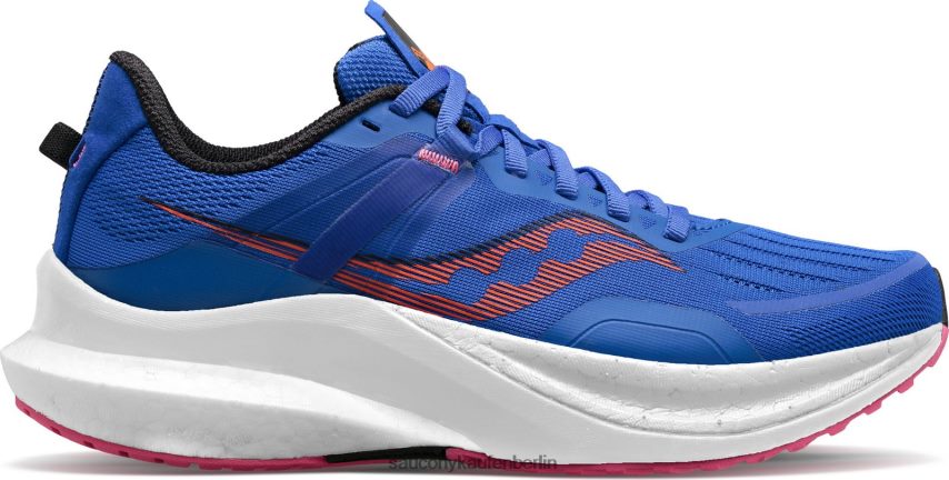 Saucony tempus Frauen blaue Haut/Zest P4B2Z0564