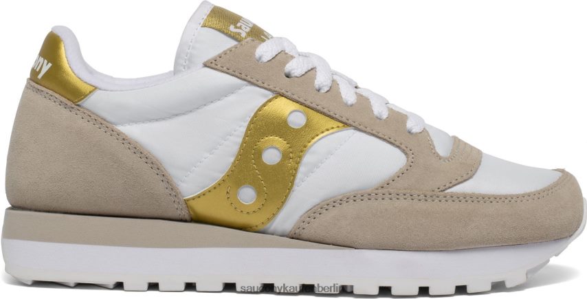 Saucony Jazz-Original Frauen Weißes Gold P4B2Z0700