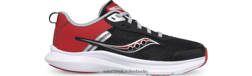 Saucony Axon 3 Sneaker Kinder Infrarot/Schwarz P4B2Z01008