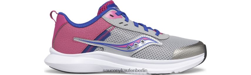 Saucony Axon 3 Sneaker Kinder grau/fuchsia P4B2Z01007