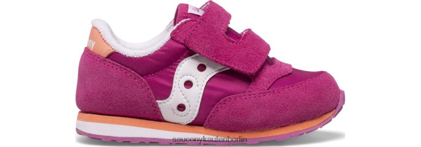 Saucony Baby-Jazz-Sneaker mit Klettverschluss Kinder Fuchsia/Koralle/Weiß P4B2Z0989