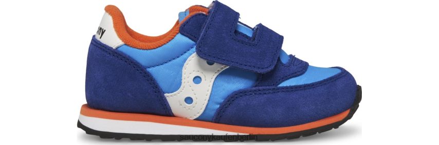 Saucony Baby-Jazz-Sneaker mit Klettverschluss Kinder blau/orange P4B2Z0987
