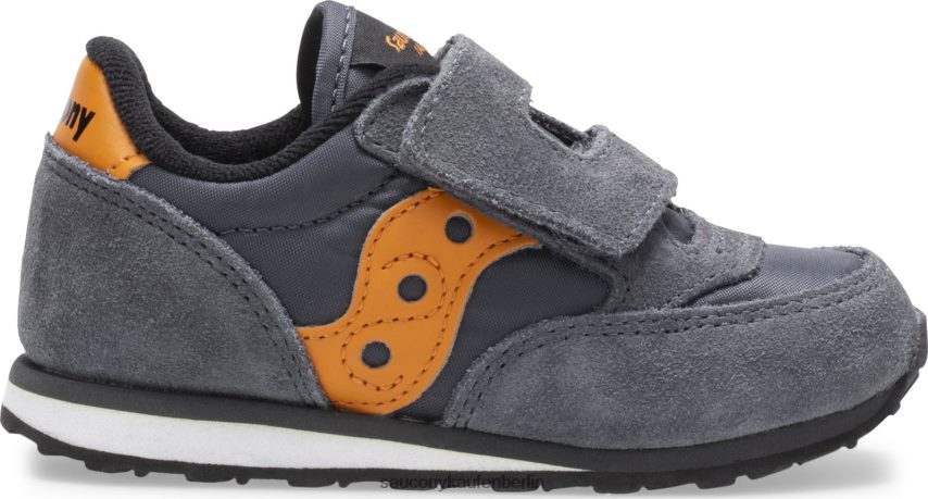 Saucony Baby-Jazz-Sneaker mit Klettverschluss Kinder grau/orange P4B2Z0992