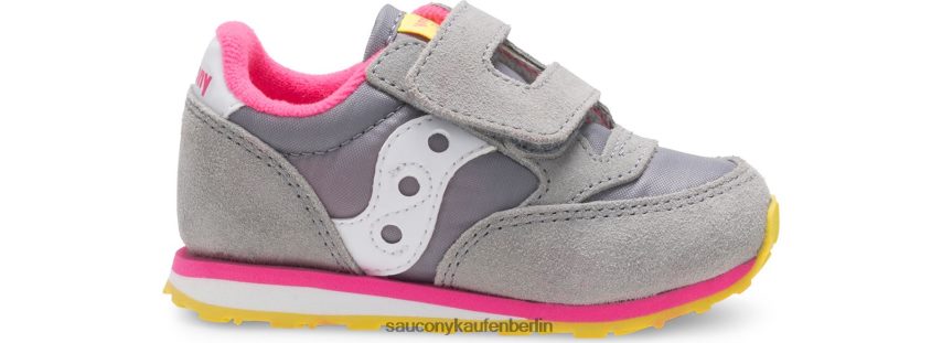 Saucony Baby-Jazz-Sneaker mit Klettverschluss Kinder grau/rosa P4B2Z0990