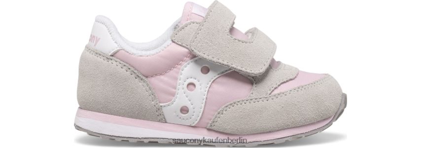Saucony Baby-Jazz-Sneaker mit Klettverschluss Kinder grau/rosa/weiß P4B2Z0991