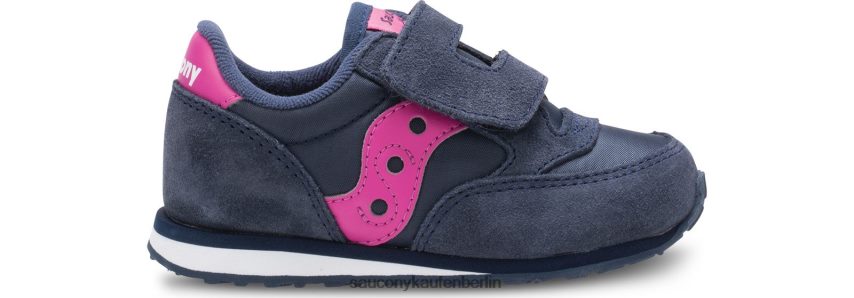 Saucony Baby-Jazz-Sneaker mit Klettverschluss Kinder marine/rosa P4B2Z0995
