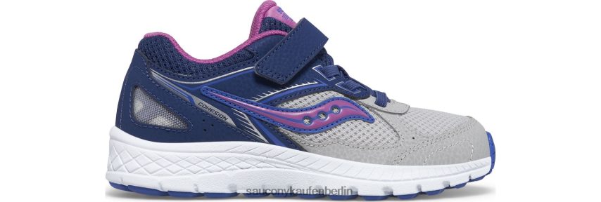 Saucony Cohesion 14 A/C-Sneaker Kinder Marine/Grau/Traube P4B2Z0917