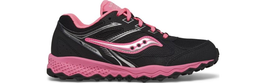 Saucony Cohesion TR14 Spitzen-Sneaker Kinder schwarz/rosa P4B2Z0894