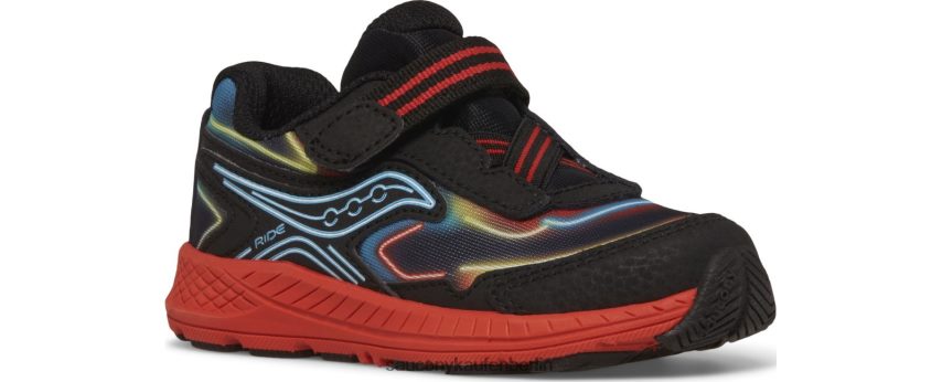 Saucony Fahrt 10 jr. Sneaker Kinder neon/schwarz/rot P4B2Z0984
