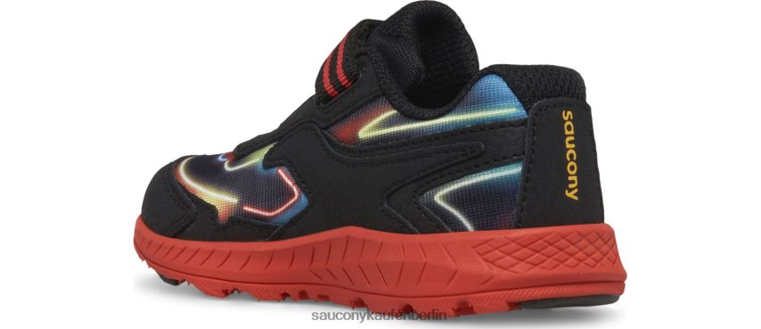 Saucony Fahrt 10 jr. Sneaker Kinder neon/schwarz/rot P4B2Z0984
