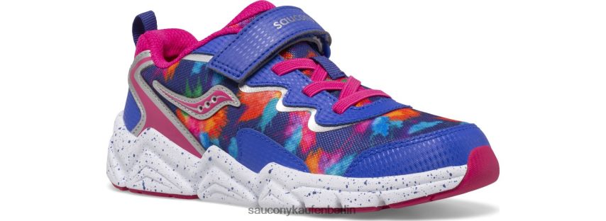 Saucony Flash 3.0 A/C-Sneaker Kinder Blau Rosa P4B2Z0978