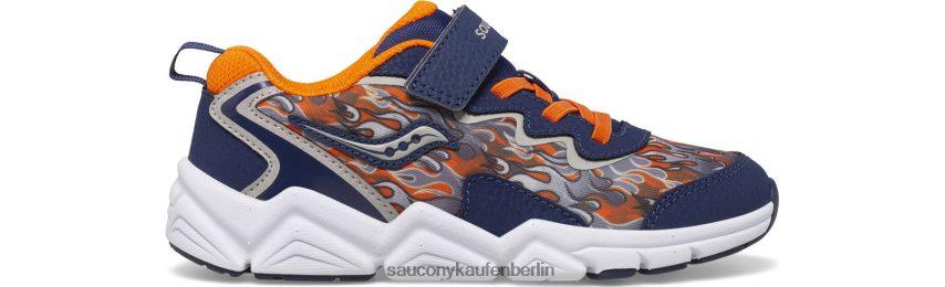 Saucony Flash 3.0 A/C-Sneaker Kinder Marine/Orange P4B2Z0981