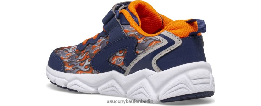 Saucony Flash 3.0 A/C-Sneaker Kinder Marine/Orange P4B2Z0981