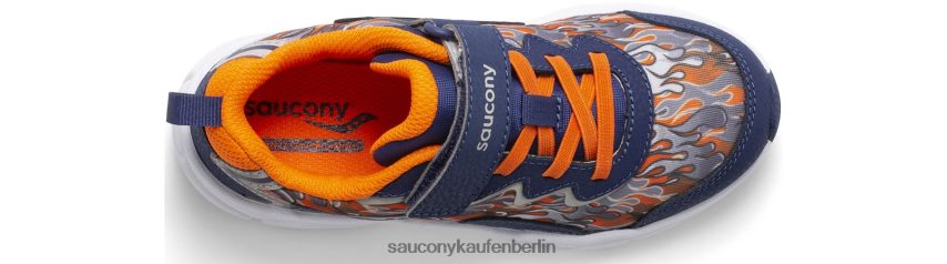 Saucony Flash 3.0 A/C-Sneaker Kinder Marine/Orange P4B2Z0981