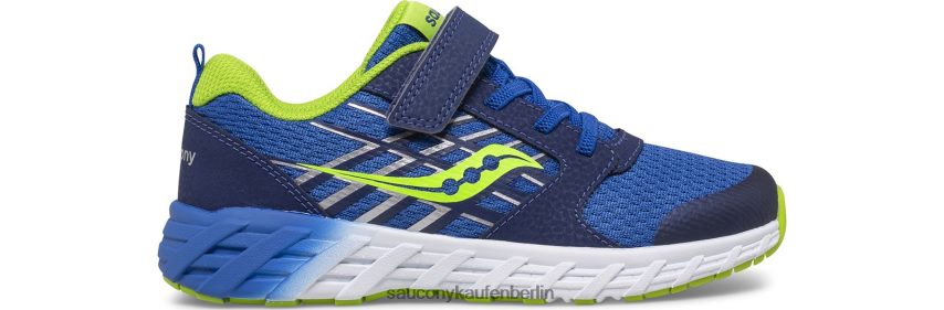 Saucony Wind 2.0 A/C-Sneaker Kinder Blau Grün P4B2Z0870