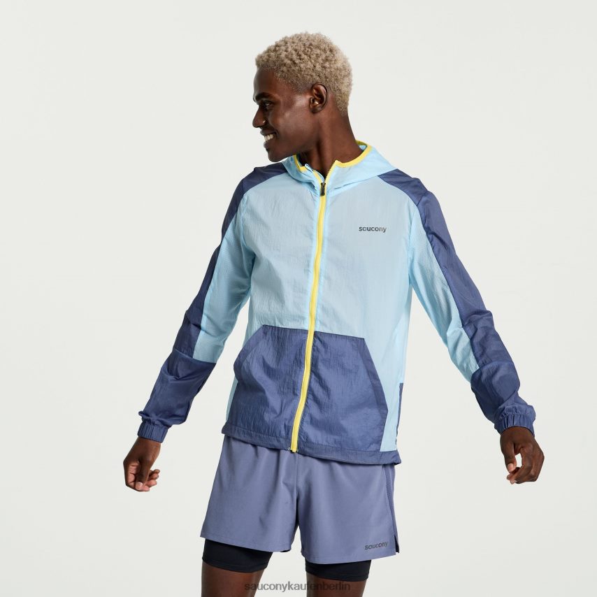 Saucony Elevate Packaway-Jacke Männer Dampf P4B2Z0300