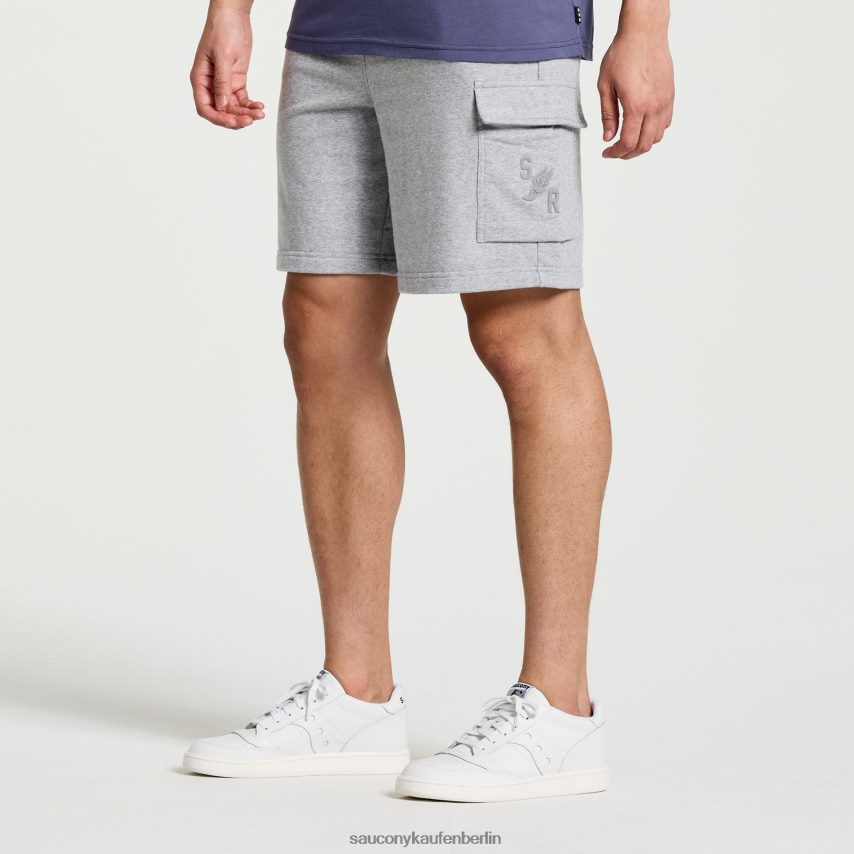 Saucony Ausgeruht kurz ins Schwitzen Männer hellgraue Heidegrafik P4B2Z0416