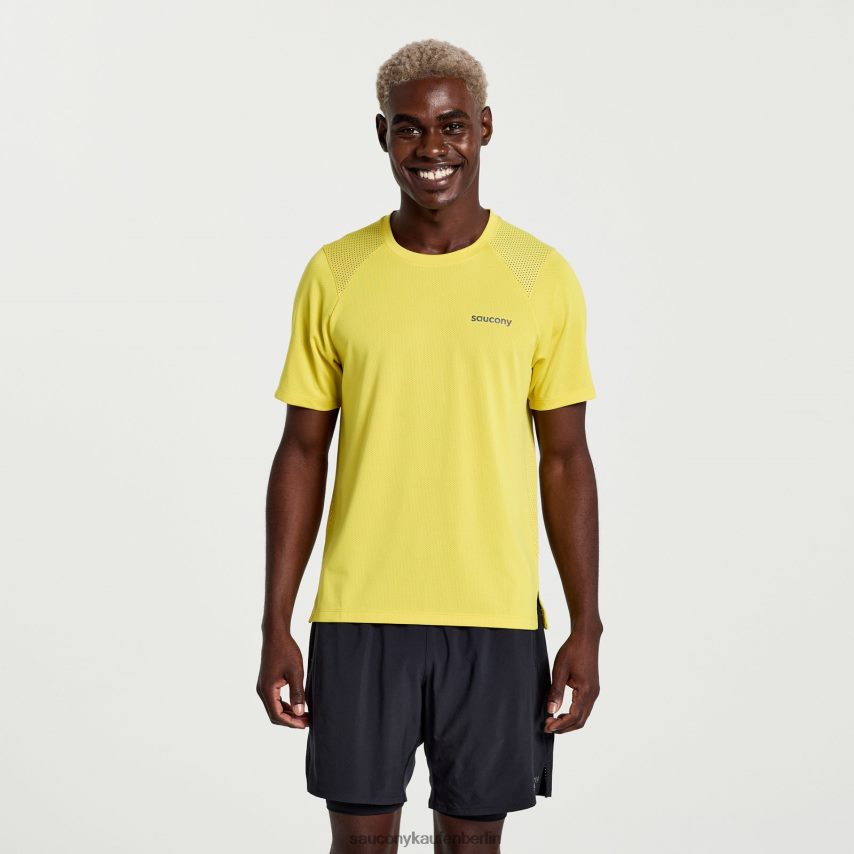 Saucony kurze Ärmel hochziehen Männer Schwefel P4B2Z0331