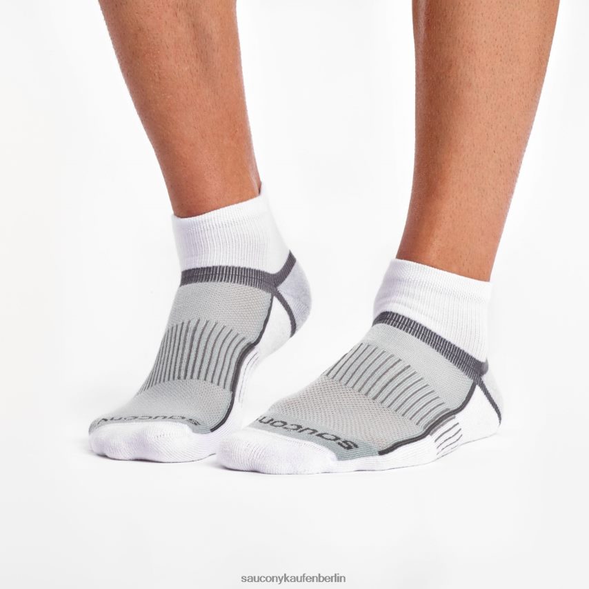 Saucony Inferno Quarter 3er-Pack Socken Männer Weiß P4B2Z0484