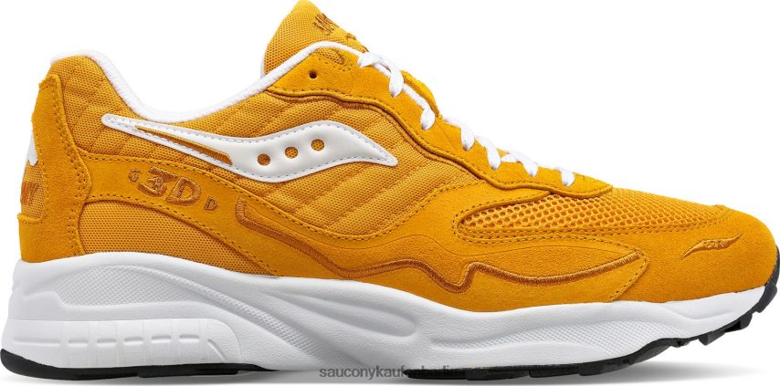 Saucony 3D-Gitter-Hurrikan Männer senf/weiß P4B2Z0198