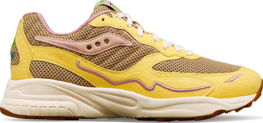 Saucony 3D-Gitter-Hurrikan-Pilz Männer braun/hellgelb P4B2Z0180
